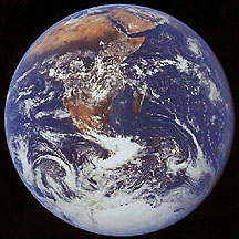 Earth as photographed by Apollo 17